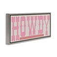 thumbnail image 3 of Stupell Industries Eclectic Howdy Pink Text Gray Floating Frame Canvas Art, 25 x 11, by SD Graphics Studio, 3 of 8