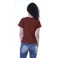 thumbnail image 3 of Moomaya T-shirt Col Rond pour Femmes Manches Courtes Poche à Sequins - A6, 3 of 6