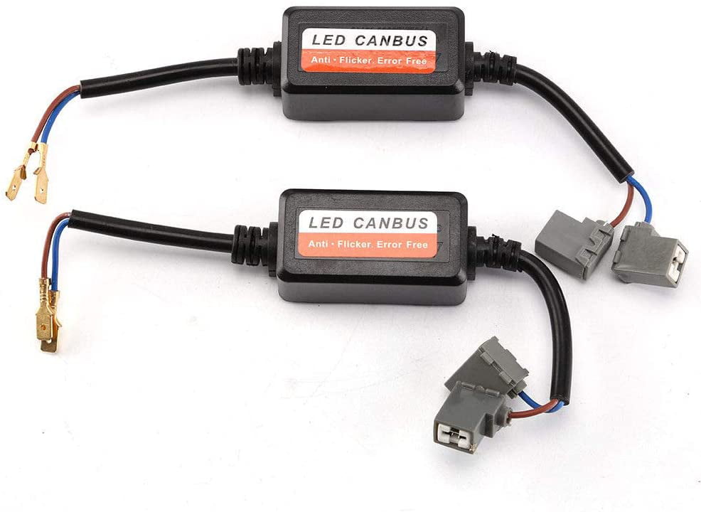 2Pcs H1 LED Headlight Canbus Load Resistor Decoder Error Free Anti Flicker 