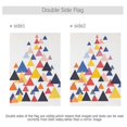 thumbnail image 4 of Yayeee Garden Flag 28" x 40" Double Sided Outdoor Yard Lawn Holiday Decorations, White Abstract Triangles, 4 of 6