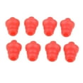 thumbnail image 1 of TISHITA 4 Paires de Bouchons d'Oreilles Réutilisables en Silicone pour Voyage, Réduction de Bruit - Rouge, as, 1 of 5