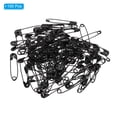 thumbnail image 3 of Uxcell Safety Pins 1.06 Inch Nickle Plated Small Sewing Pins Black 100Pcs, 3 of 5