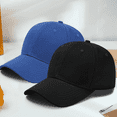 thumbnail image 2 of TELOLY Baseball Cap Children Cotton Solid Color Sun Hat Refreshing Breathable Available in All Seasons Baby Hats,Yellow, 2 of 2