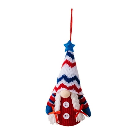 

4th Of July Patriotic With Light Hanging For Doll Furnishing Articles For Bed Room Ornament polyester fiber