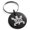 Black, variant on Stainless Steel Aztec Adaptability Rune Engraved Small Medallion Circle Charm Keychain Keyring