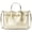 Pale Gold, variant on Women’s Carson Medium Logo Debossed Satchel (Powder Blush)