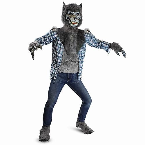 Disfraz de Hombre Lobo Aullante de Lujo Spooktacular Creations para Niño