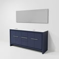 thumbnail image 6 of Lafarre 72 in W Navy Blue Double Bath Vanity, Cultured Marble Top and 70 in Mirror, 6 of 9