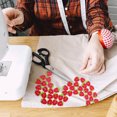 thumbnail image 3 of WHAMVOX 100Pcs Strawberry Shaped Buttons Wooden Sewing Button for DIY Crafts Red, 3 of 8