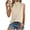 Beige, variant on Sleeveless Mock Neck Top with Ribbed Trim and Relaxed Fit for Women Who Want Effortless Style from Spring to Fall Camel L