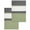 Gray Dark Green, variant on Sage Green Morocco Kitchen Dish Towels for Drying Dishes Set of 2, Modern Stitching Geometric Striped Grey Waffle Weave Microfiber Hand Tea Bathroom Towels Quick Dry & Absorbent Towel 15.7x23.6