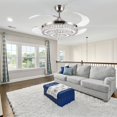 thumbnail image 4 of Fandian Ceiling Fan with Lights, Remote Chandelier Fixture, Fandelier, Color Changes Lighting Decors for Living Room, Dining Room, Bedroom, 4 of 19