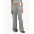 thumbnail image 4 of Yunliwuli Women 2 Piece Pajama Set Long Sleeve Crop Tops and Elastic Wide Leg Pants for Loungewear Soft Sleepwear for Nightwear, 4 of 9