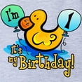 thumbnail image 2 of CafePress - Ducky 1St Birthday - Cute Infant Baby Football Bodysuit, 2 of 3