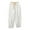 White, variant on Maean Cotton Linen Pants for Women Casual Elastic Waist Drawstring Wide Leg Loose Comfy Pleated Trousers
