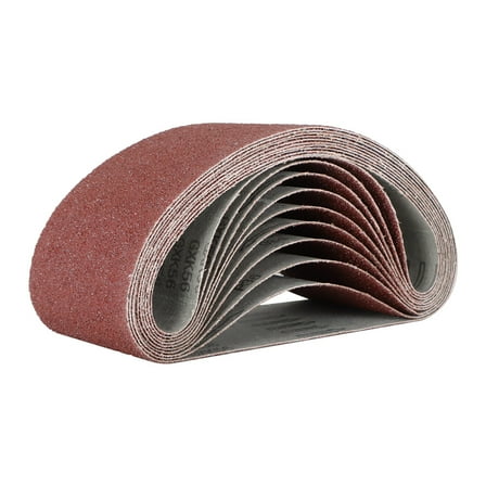 waltyotur 10 Pack 4" X 24" 36 Grit Premium X-Weight Sanding Belts High Quality Sandpaper