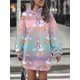 thumbnail image 1 of Sudadera con capucha informal para mujer, estilo callejero minimalista, vestido a la moda, top, sudaderas con capucha 3d dikke para mujer 2024, 1 of 5