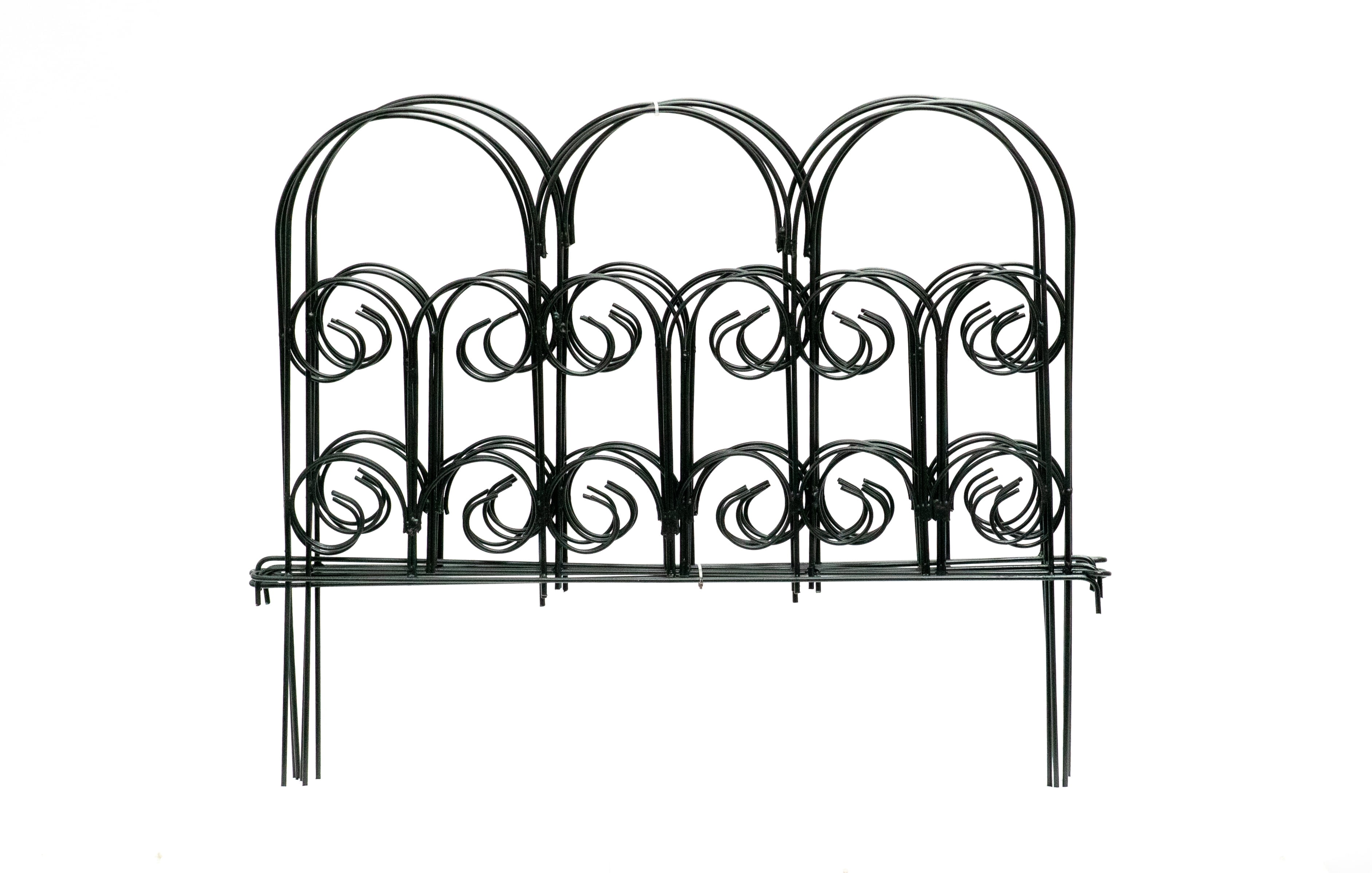 Glamos Wire 18 inch Decorative metal Fence 5 Pack 9 Feet Total