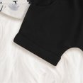thumbnail image 6 of mgoYE Baby Boy Clothes 12-18 Months Toddler Baby Boy Clothes Tropical Vacation Summer Outfits Button Short Sleeves Hawaiian Beach Shirts & Shorts with Pockets(Black,0-6 Months), 6 of 7