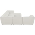 thumbnail image 6 of Meridian Furniture Miramar Cream Durable Linen Textured Modular Sectional, 6 of 11