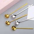 thumbnail image 4 of Unique Bargains 6Pack 6' Stainless Steel Espresso Spoons Mini Coffee Spoon Teaspoon, Gold, 4 of 4
