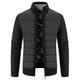 thumbnail image 1 of Suéter de cuello alto con forro polar y costuras gruesas para hombre, cárdigan informal de talla grande para hombre, 1 of 5