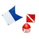 thumbnail image 1 of 72 X 60cm Scuba Signal Alpha Flag + Y Blanca con Boya Inflable, 1 of 9