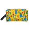 thumbnail image 1 of Custom Cookie Monster Face Pattern Cosmetic Bag Kawaii Large Capacity Sesame Street Makeup Case Beauty Storage Toiletry Bags, 1 of 5