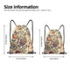 thumbnail image 2 of Fotbe Floral With Birds And Fantasy Flowers Bolsa Mochila con Cordón Estampada, Bolsa de Gimnasio Deportiva, Bolsa Cinch, Bolsa con Cordón para Hombres y Mujeres-Medium, 2 of 6
