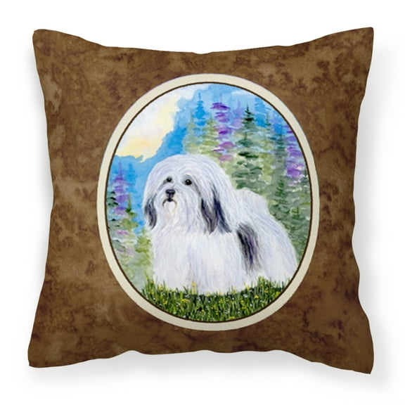 Carolines Treasures SS1034PW1414 Havanese Fabric Decorative Pillow, 14Hx14W, multicolor