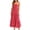Red, variant on Qiopertar Women's Loose Casual Striped Dress Adjustable Buckle Suspender Sleeveless Square Neck A-Line Hem Print Summer Beach Vacation Party Fashion Dress, Green M
