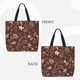 thumbnail image 2 of Easygdp Coffee and Flowers Bolsa Tote para Mujer, Bolso de Hombro para Trabajo, Playa, Viajes, Compras y Supermercado, 2 of 7