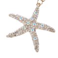 thumbnail image 3 of Llavero de Aleación con Colgante de de Imitación Brillante, Decoración de Dorado Y Plateado Colcomx Las estrellas de mar colgante Llavero, 3 of 7