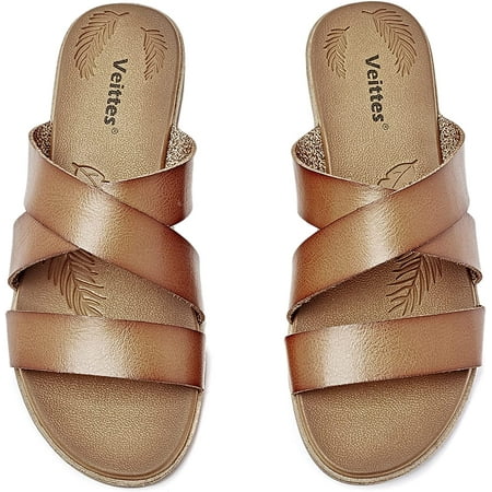 

Women s Flat Sandals - Comfortable One Band Elastic Ankle Strap Sandals.