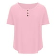 thumbnail image 4 of Weikingp Summer Tops For Teens Trendy Ladies Tops And Blouses Cute Tops For Women Womens T Shirts Loose Fit Womens Summer Tops Pink S Clearance！, 4 of 8