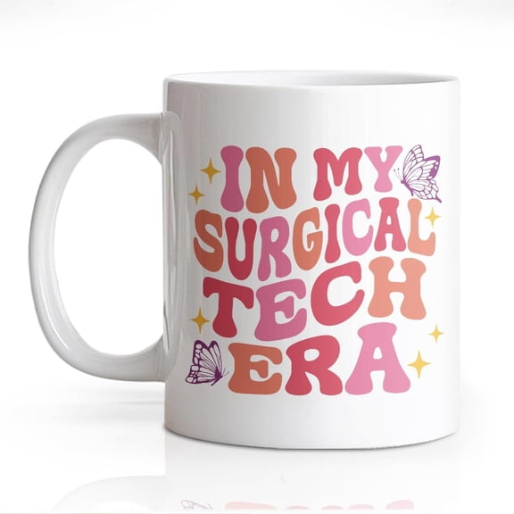 In My Surgical Tech Era Mug, Funny Surgical Technician Mug, Birthday Thank You Gifts for Surgeon Specialist Surgical Nurse Plastic Surgeon, Graduation Gifts for Surgical Medical Student 11 oz