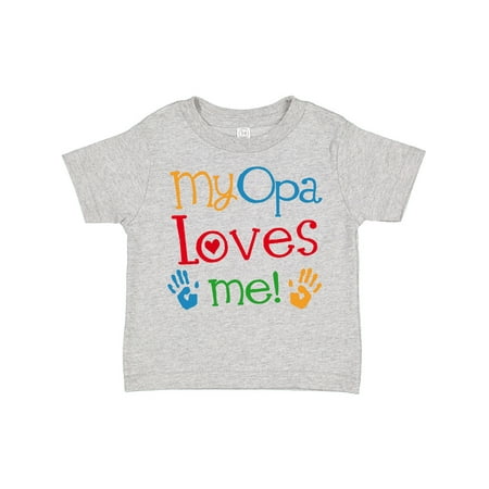 

Inktastic My Opa Loves Me Gift Toddler Boy or Toddler Girl T-Shirt