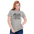 thumbnail image 5 of Life Flower Love Honey Inspiration Women's Graphic T Shirt Tees Brisco Brands M, 5 of 5