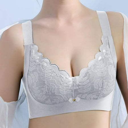 

Riforla Women Full Cup Thin Underwear Plus Size Wireless Sports Bra Bra Cover Cup Large Size Vest Bras D 40/90D