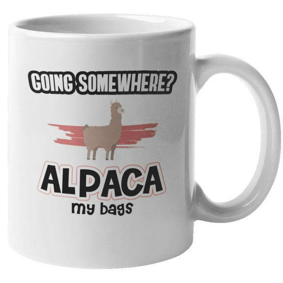 Alpaca Humor Coffee & Tea Mug for Veterinarian, Traveler & Tourists (11oz)