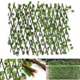 thumbnail image 1 of 27.5"/70CM Artificial Plastic Wind Screen Grape Leaves Fence Wall Garden Decor, 1 of 7