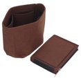 thumbnail image 1 of Insert Felt Bag, Fine Stitching Partition Storage Zipper Closure Practical Insert Purse Bag Barrel Shaped  for Organization for Travel, 1 of 8