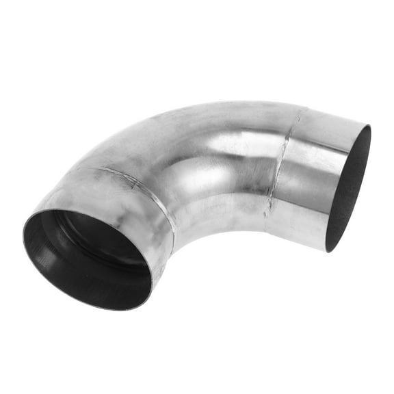 90 Degree Mandrel Exhaust Tube Car Exhaust Pipe Mandrel Bend DIY Custom Tubing Pipe 2.5" OD 3.94" Leg Length 304 Stainless Steel Silver Tone