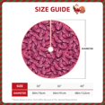 thumbnail image 3 of Daiia Pink Butterfly Drawing Merry Christmas Tree Skirt , Xmas Large Lace-up Tree Skirt, Santa Snowflakes Rustic Home Decorations New Year Party Farmhouse Decor-36", 3 of 7
