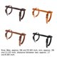 thumbnail image 5 of Sonducket Correa para manta, transportador de cuero ajustable para exteriores, patio, parque, viaje, Camping, alfombra, correas, accesorios para Uniforme atlético Marron oscuro, 5 of 6