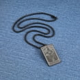 thumbnail image 3 of TEAMER Skeleton Tarot Card Necklace Stainless Steel Amulet Marigold Tarot Card Major Arcana Necklaces for Women Men, 3 of 4