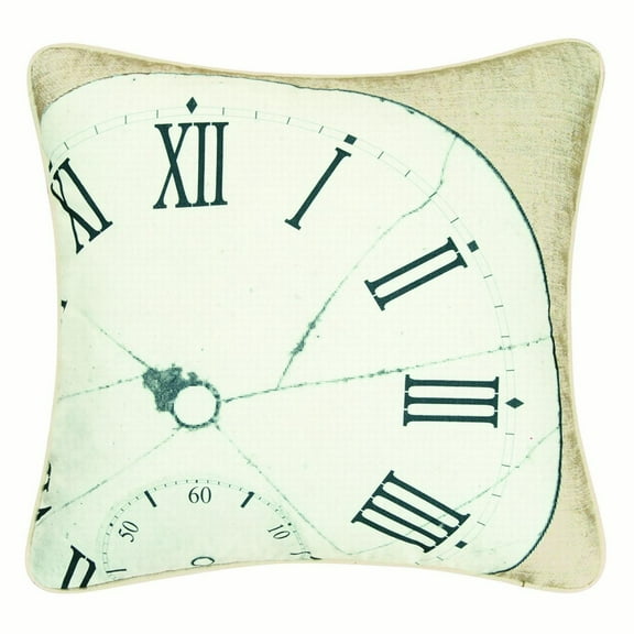 Clock High Definition Pillow, 18" x 18"