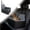 Black, variant on Elevated Dog Car Seat for Small/Medium Dogs up to 20lbs, Memory Foam Booster Seat with Detachable Washable Cover, Travel-Safe Car Bed with Safety Belts & Storage Pockets, Grey
