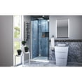 thumbnail image 2 of DreamLine Aqua Fold 32 in. D x 32 in. W x 74 3/4 in. H Frameless Bi-Fold Shower Door in Chrome with White Acrylic Base Kit, 2 of 12