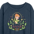 thumbnail image 3 of Frozen - Fall - Anna In A Flower Frame - Women's Lightweight French Terry Long Sleeve Shirt, 3 of 5